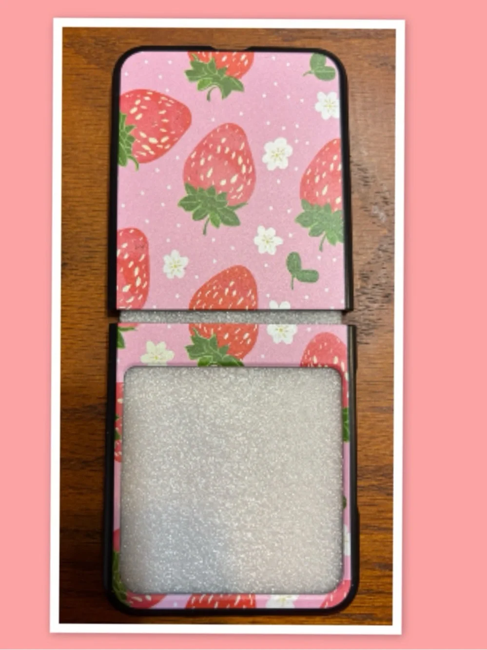 Moto Razr 50/Razr 2024/2025 Phone Case, Pink Strawberry